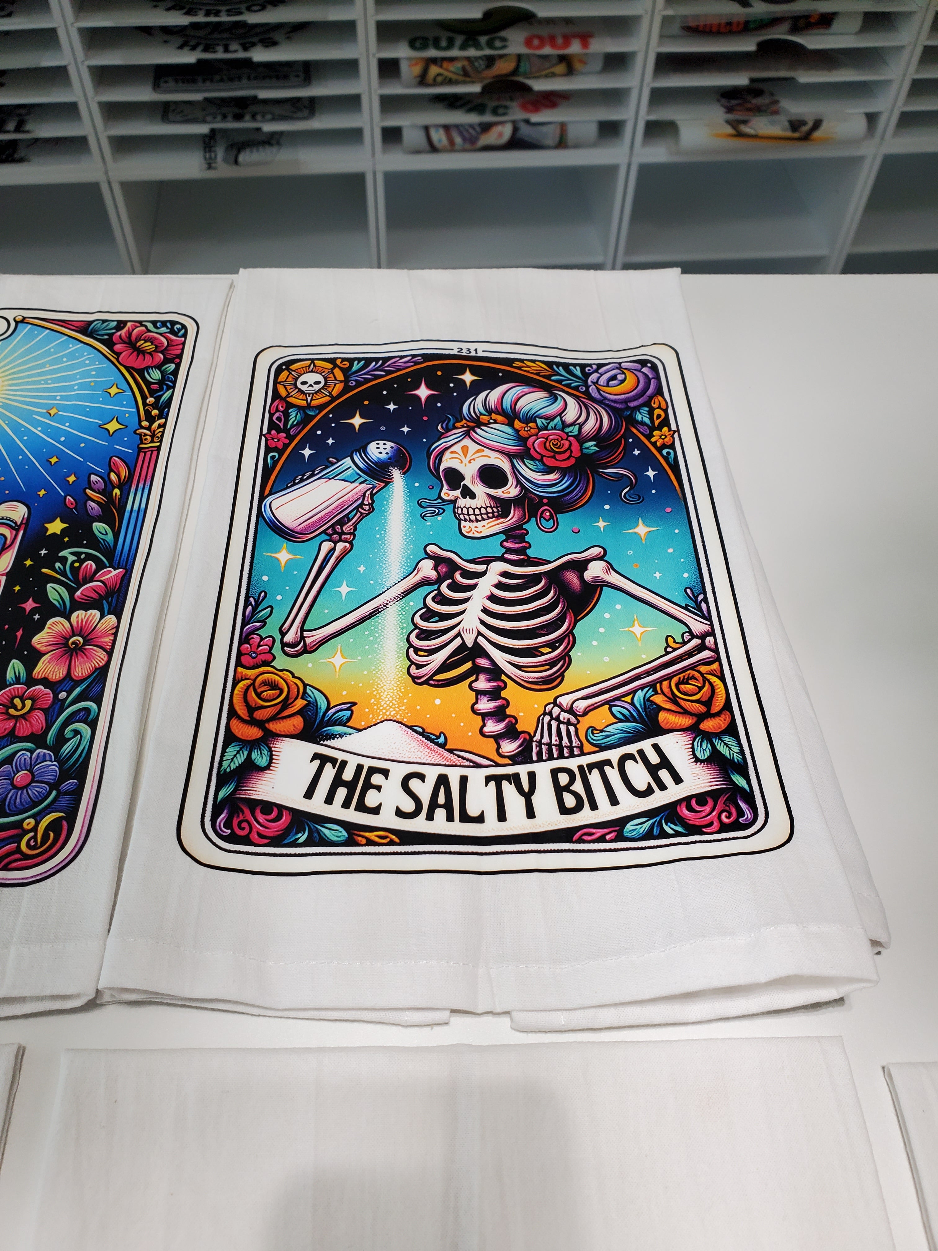 Set of 5 Tea Towels - Tarot Cards